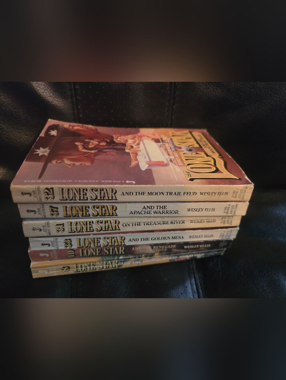 Lone Star Western Book Lot Of 6 By Wesley Ellis #8 10 31-33 37
